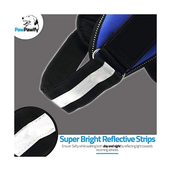 PawPawify-Custom-No-Pull-Dog-Harness-with-Name-and-Phone-Number-Heavy-Duty-Personalized-Pet-Vest-to-Prevent-Tugging-Pulling-or-Choking-Training-and-Walking Custom No Pull Dog Harness with Name