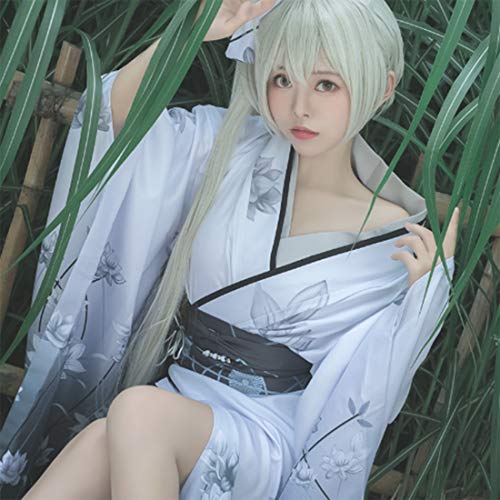 GODNECE Costume d'anime cosplay, Yosuga no Sora Cosplay Kimono Yukata Cosplay Kasugano Sora Kimono Femme Japonais Cosplay Cover