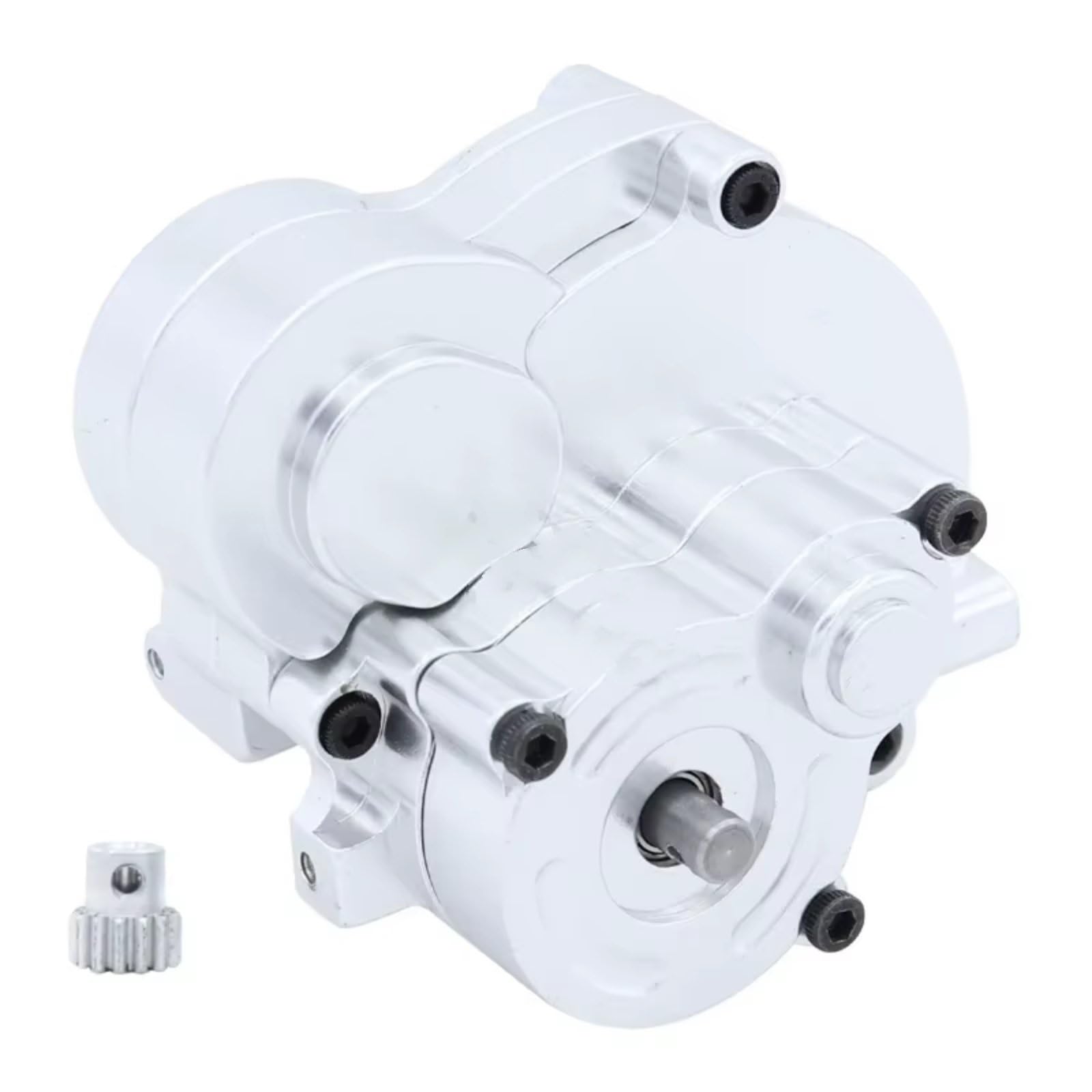 Parti Trasmissione Per MN Per MN128 MN86 MN86K MN86KS G500 1/12 Accessori | RC per cambio Cambio Crawler con Scatola CNC e Ingranaggio Motore per Trasmissione Potenza Fluida(Silver)