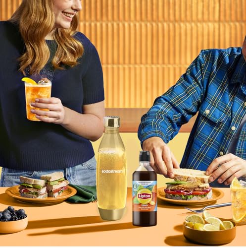 Sodastream drink mix Lipton Zero Pfirsich Ice Tea – zuckerfreier Sirup für gesprudeltes & stilles Wasser, 4er Pack (4 x 440 ml), ergibt bis zu 9L Fertiggetränk 6
