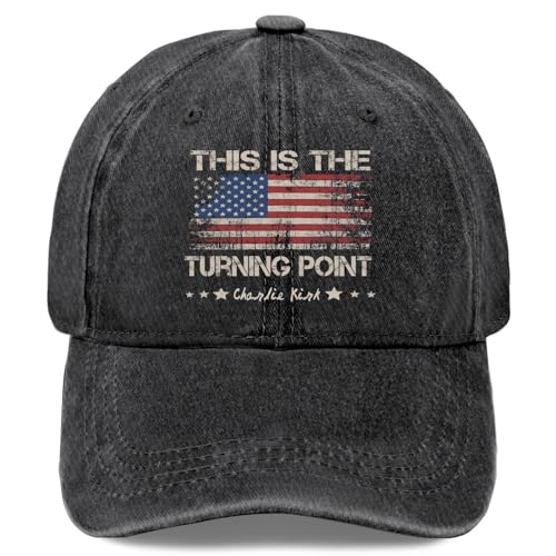 This is The Turning Point Charlie Hats for Men Funny Washed Distressed Baseball