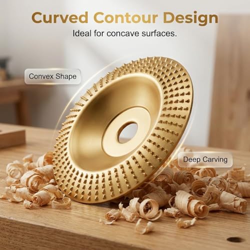 Image of 2026 New Angle Grinder Polishing Pad Tungsten Carbide Sanding Discs,Upgrade Heavy Duty Tungsten Carbide Wheel,Wood Carving Discs for 4 inch & 4-1 /2 inch Grinders Cutting Shaping Sanding.(3PCS*Mix)