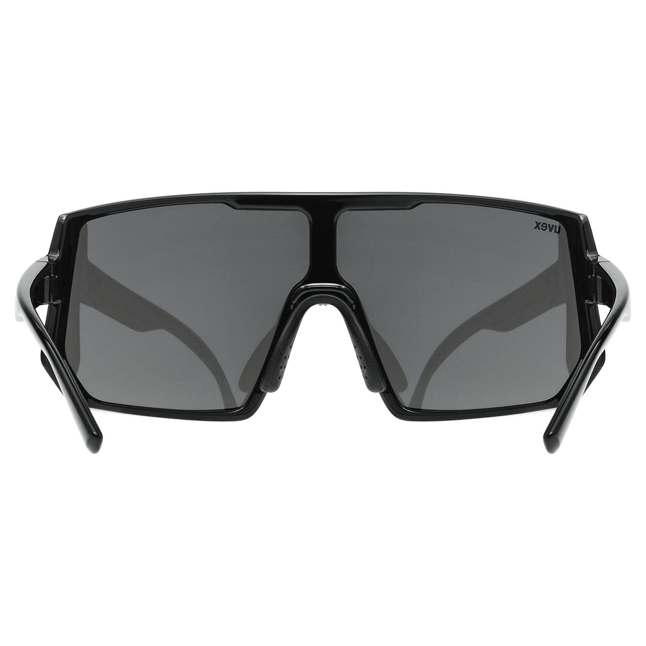 uvex sportstyle 235 - sportbril voor dames en heren - anti-condens - comfort en perfecte grip zonder drukplekken - zwart/zilver - één maat