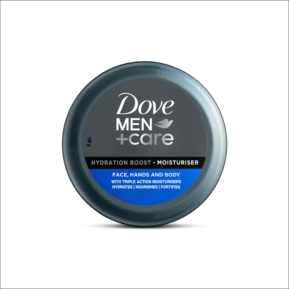 DOVE Men+Care, with Vitamin B3, Hydration Boost Moisturizer, for refreshed hydrated Skin, long lasting hydration, 100gm-image-39
