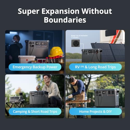 Image of DJI Power 2000 Portable Power Station, 2048Wh LFP Battery, Compact Size, 3000W Stable Output, 0-80% Recharge in 55 Mins, Electric Generator for Home, Camping & RVs, Off-Grid