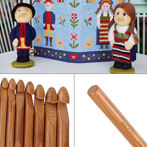 Crochet Set Crafts Weave Crochet Set Weave Craft Bamboo Handle Crochet Set 12 Sizes Kits-for Crocheting Trilobites and All Kinds of Wool - Image 3