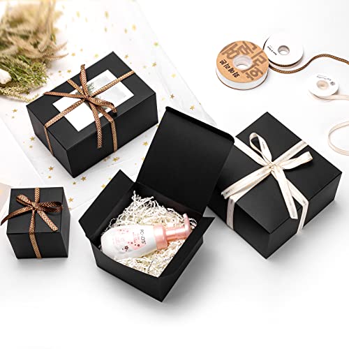 Mcfleet BKGB03 Black Gift Boxes With Lids 6X6X4 Inches 10 Pack Groomsmen Proposal Boxes Cardboard Gift Box For Presents, Craft Boxes thumb #4