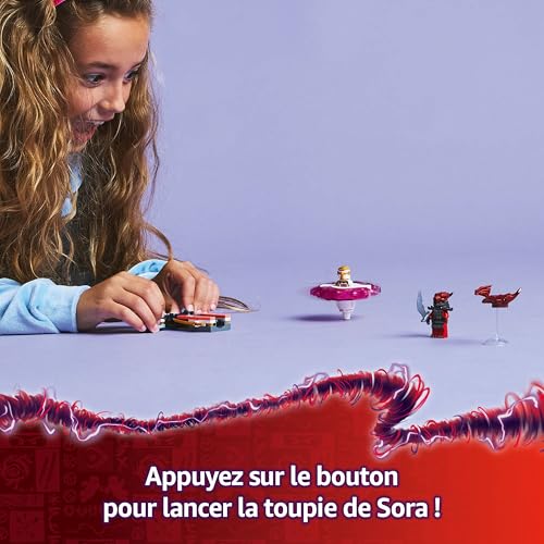 LEGO Ninjago La toupie Spinjitzu du Dragon de Sora Jeu de Construction avec 2 éléments de Pouvoir et 2 minifigurines Idée Cadeau pour garçons et Filles dès Amateurs de la série TV 71824 - vue 3