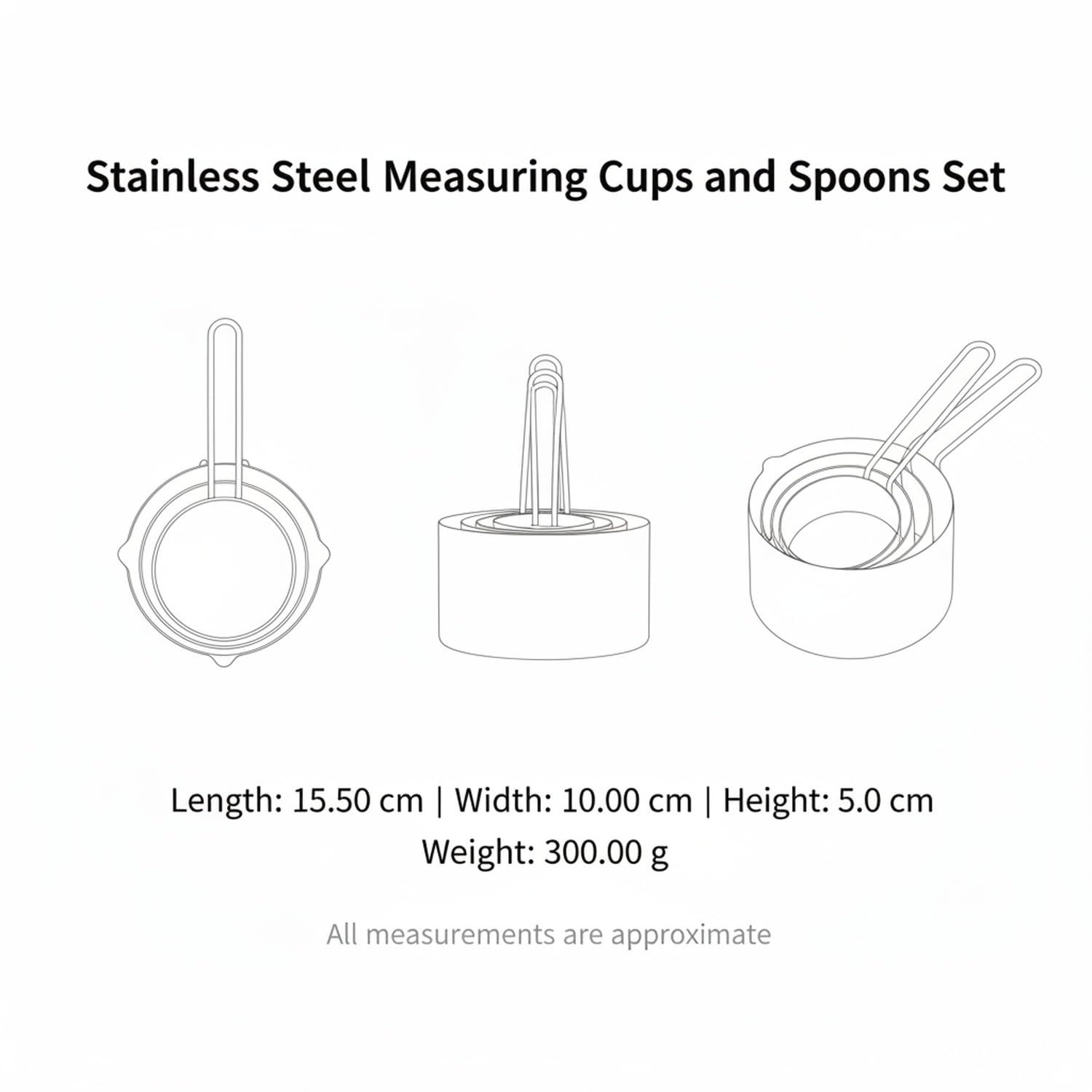 Cucharas y Tazas Medidoras