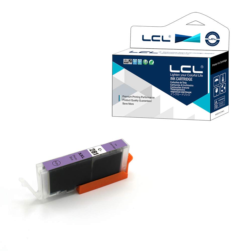 LCLCompatible CLI-281 Photo Blue Ink Cartridge Replacement for Canon CLI-281XL CLI-281XXL 281 PB Work with Canon PIXMA TS8120 TS8220 TS8320 TS9120 TS8100 TS8200 TS8300 (1-Pack Photo Blue)