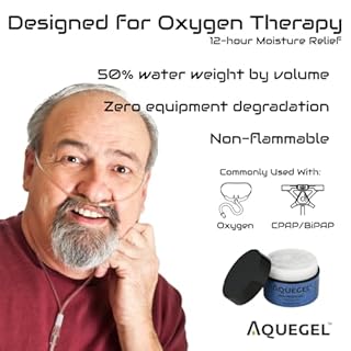 Aquegel Nasal Moisturizer (Original Unscented), 12-Hour Nasal Moisture Relief, Water-Based Nose Gel, Oxygen Therapy Moisturizer, Dry Nose, Dryness, Nosebleeds, Cannula, Saline Gel