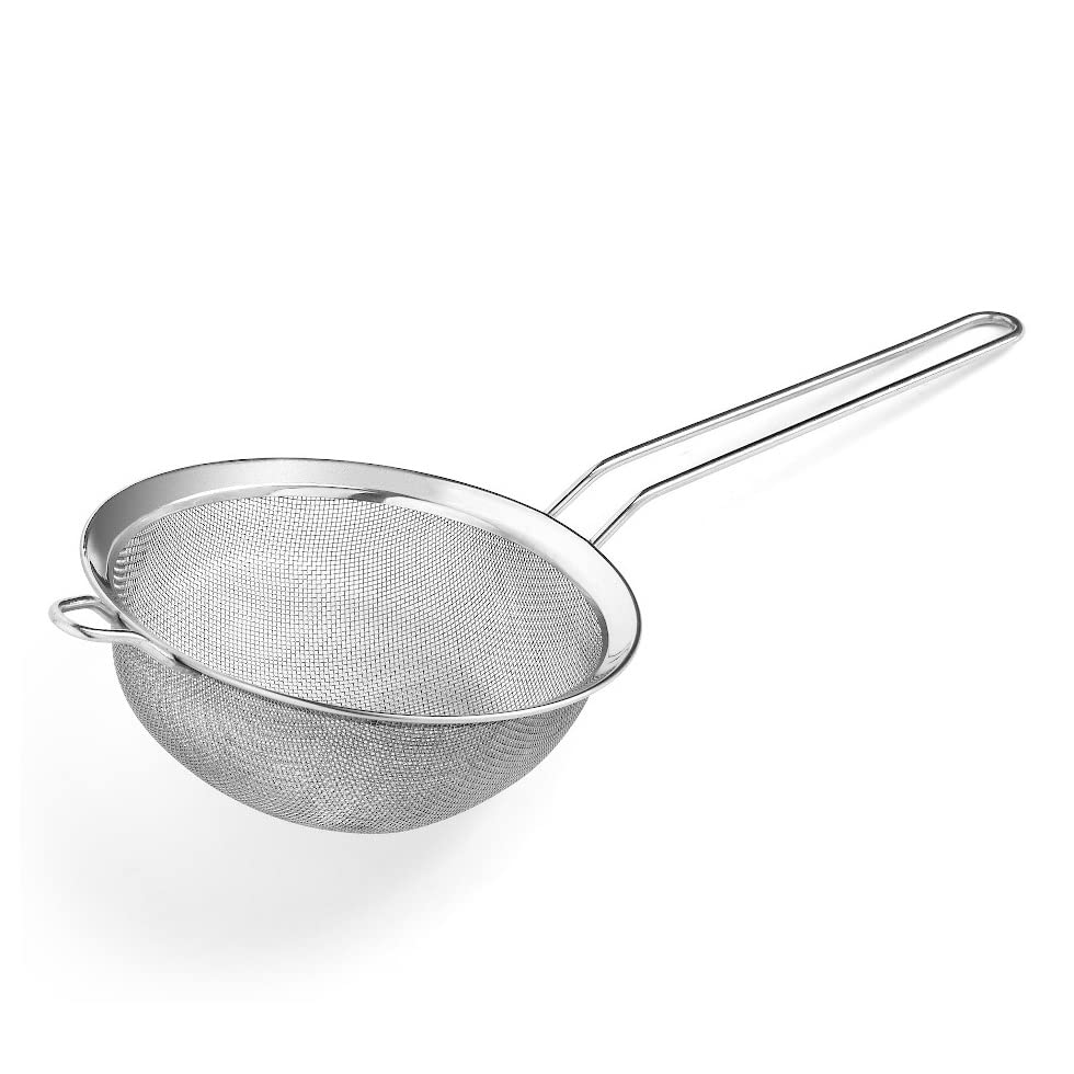Colino A Rete In Acciaio Inox 18 CM Con Manico Ergonomico Colino - Foto 4