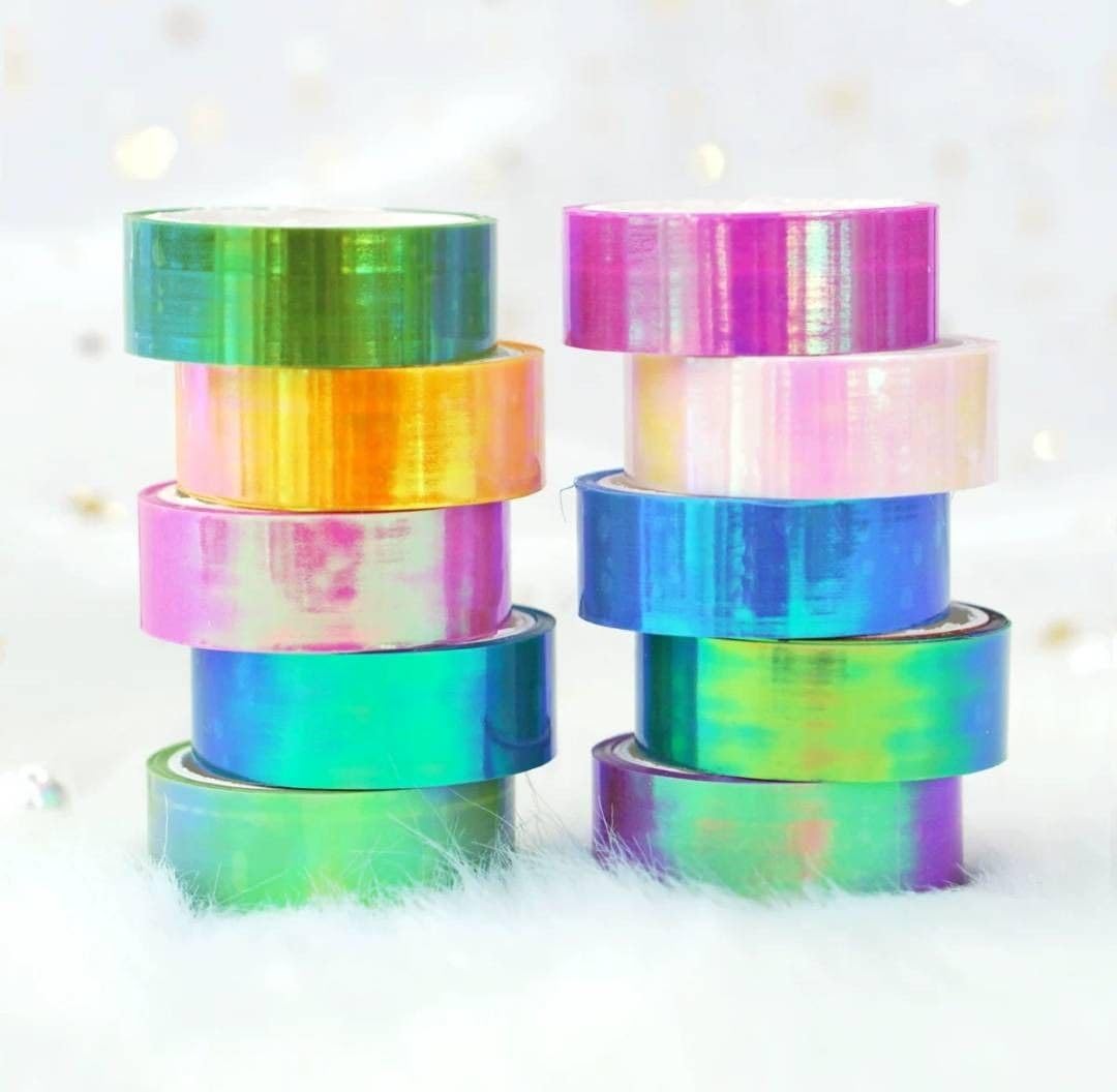 ミ*読様 【10巻セット】装飾マステ 新品 まとめ売り【ホログラム多めセット】 10巻セット】装飾マステ 新品 まとめ売り【ホログラム多めセット