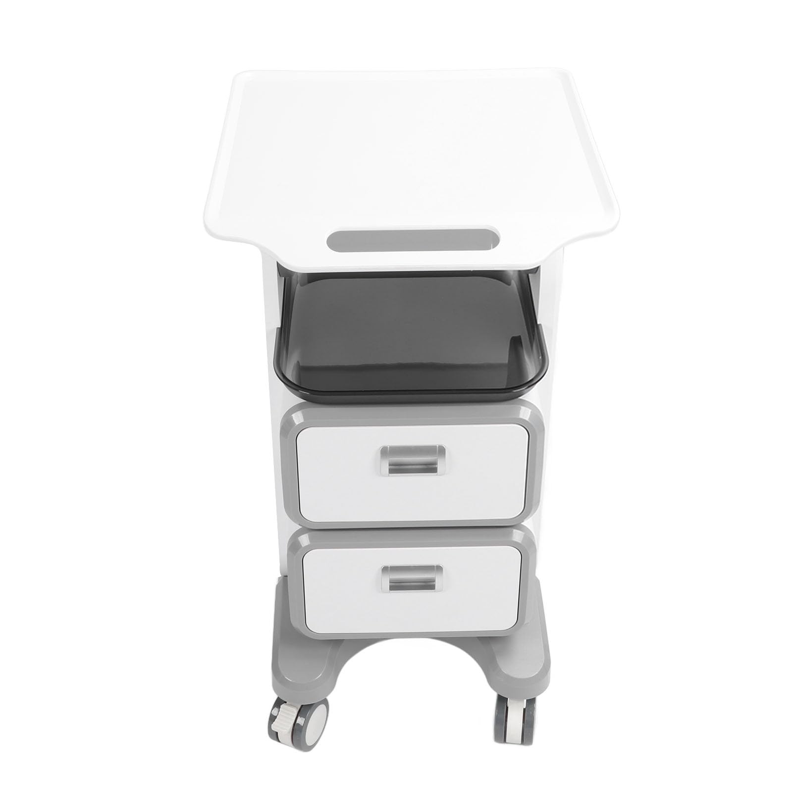 Carrello Medico Mobile con Doppi Cassetti, capacità di Carico di 50 Kg, Design Ergonomico, Ampio Spazio di Archiviazione, per Clinica del Salone di Bellezza