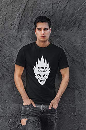 Camiseta Camisa Death Note Masculino Preto Tamanho:M