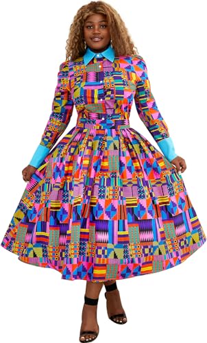 Women's African Print Skirt and Blouse Suit Sets Ankara Wedding Party Clothing