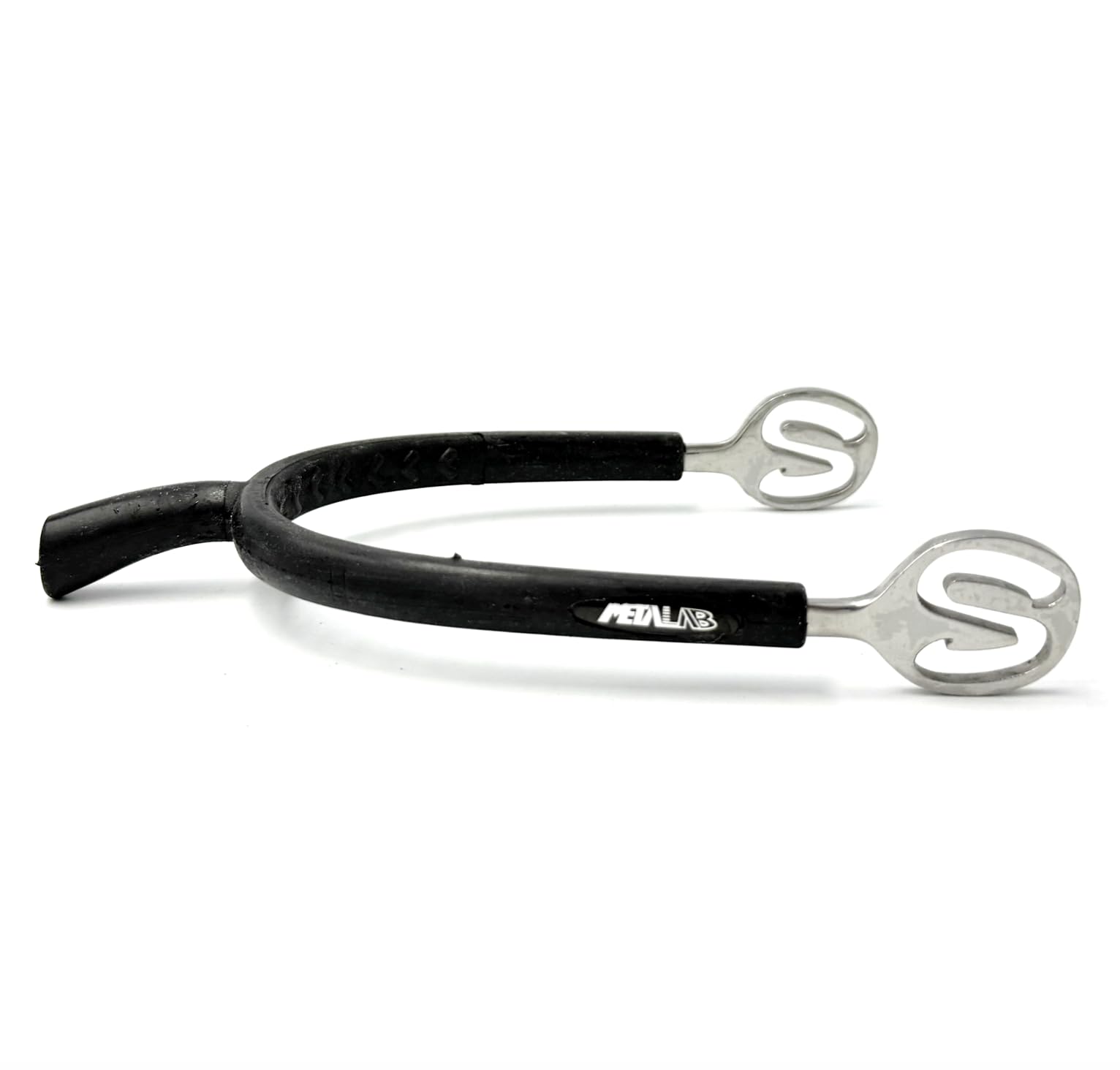 Equine Smile ES1095 ErgoSpur Soft Prince of Wales Track Riding Spurs with Rubber Riding Spurs Made of High-Quality Stainless Steel (L 40 mm - Men)