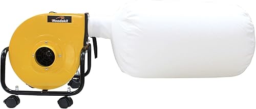 Colector de polvo portátil 1HP para carpintería, colector de polvo de 300 CFM con ruedas y bolsa de 13 galones, DC-A 2023