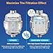 Beati Faucet® Chrome Shower Filter with KDF-55, Alkaline Carbon, Vitamin C & E | 6 Cartridges Hard-Water Softener Removes Chlorine, Fluoride & Heavy Metals | Soothes Dry Skin, Itchy Scalp & Hair Loss