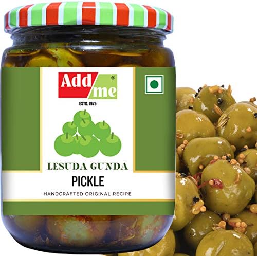Add me Home Made Lasode Gunda Pickle Achar 500gm Rajasthani lasoda Fruit ka achar Glass Jar