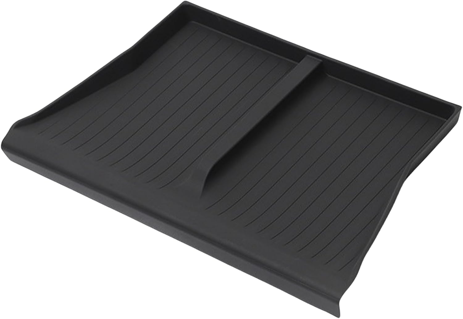 Wireless Charging Pad Mat for Tesla Cybertruck Car Center Console Pad Cover Silicone Mat Anti Slip Protector Phone Charge Area for Cybertruck Accessories (Black)