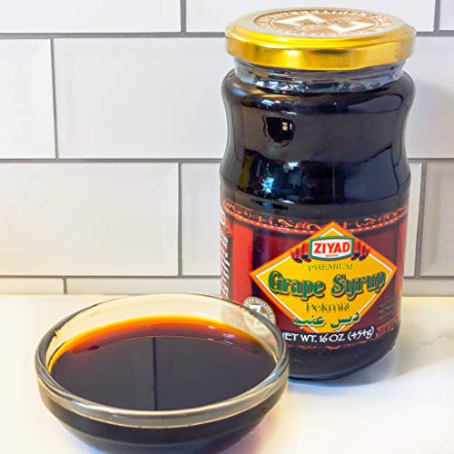 Ziyad Brand Premium Grape Syrup/Peckmiz, Halal, Shaved Ice, No Additives, No Preservatives, Great Topping For Pancakes, Ice Cream, Smoothies, And Yogurt Parfaits! 16Oz #TOP1