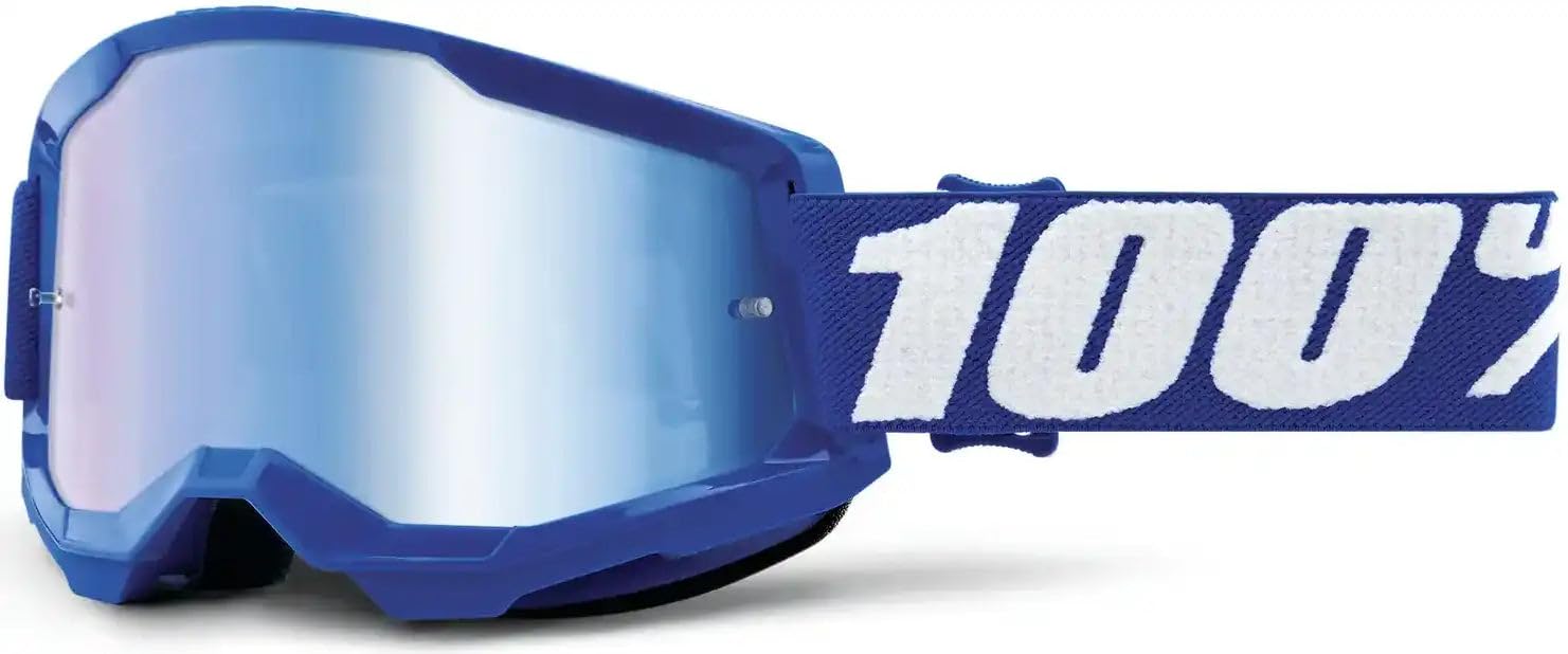Desconocido Lunettes 100% Strata 2 22 Sport, Miroir Bleu (Bleu), Unisex Adulto