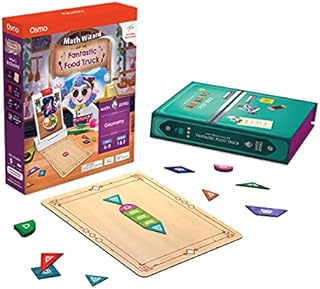 Osmo - Math Wizard and The Fantastic Food Truck Co. Games iPad & Fire Tablet - Ages 6-8/Grades 1-2 - Learn Geometry - Curriculum-Inspired - STEM Toy Gifts for Kids 6 7 8 Base Required