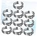 VILLCASE 10Pcs Stainless Steel Single Ear Hose Clips Durable Hose Clamp for Automotive Industrial Applications High Grade Material for Secure Hose Management