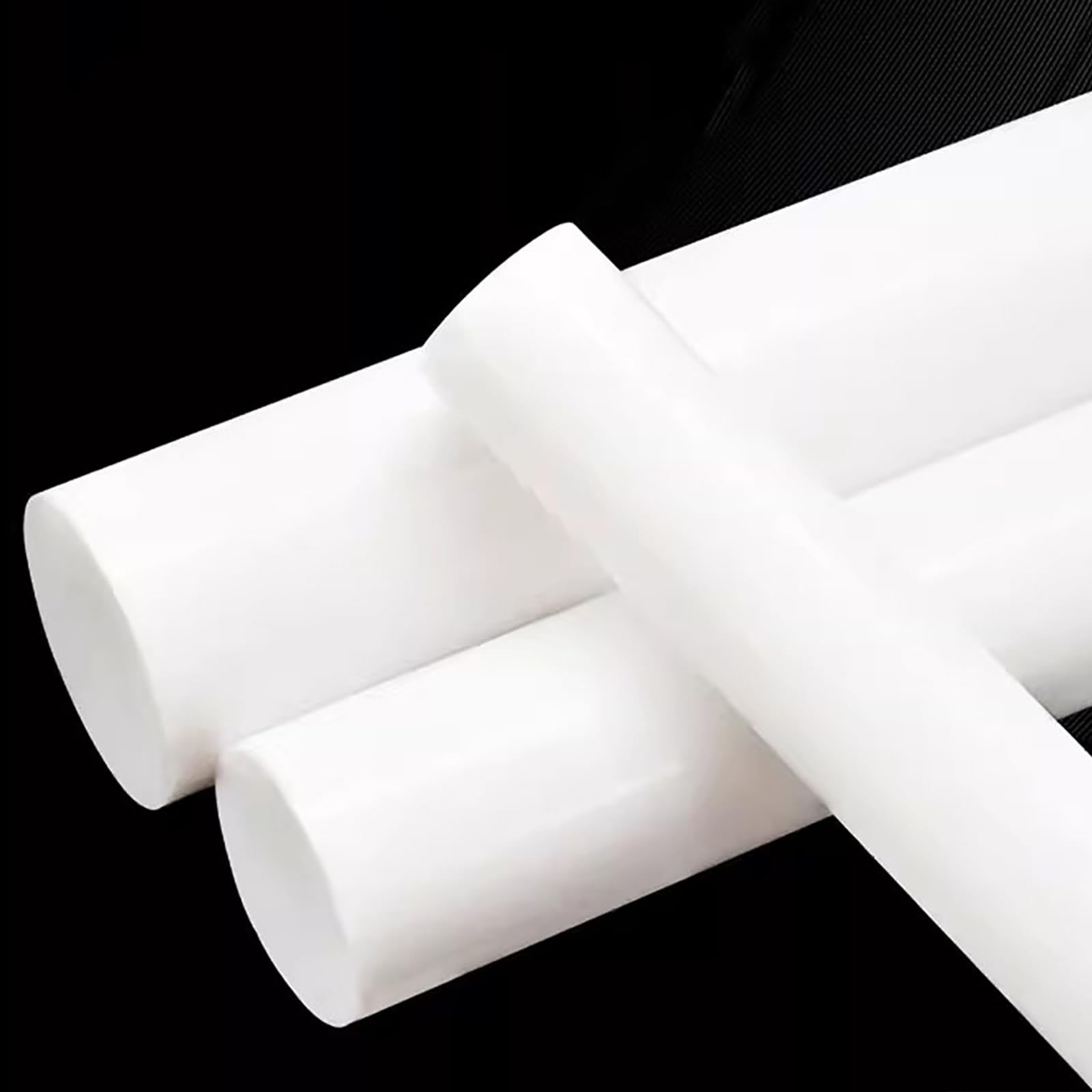 Tiges en PTFE (Téflon) - Lot de 2, 100 cm - Diamètre 5-15 mm, usinables, résistantes aux produits chimiques, antiadhésives, for projets de bricolage et industriels.(5mm)