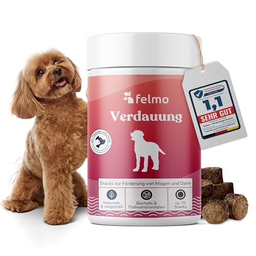 Verdauungs-Snacks für Hunde - Mit Bierhefe, Hefeextrakt & Insekten-Vollfett - Prebiotische Snacks für Darm-Balance, Haut- & Immungesundheit - getreidefrei - Made in Germany -(180g)