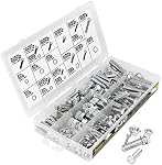 240 Piece Zinc Metric Nut and Bolt Assortment – Organized Fastener Kit with Storage Case and Size Chart – 836344