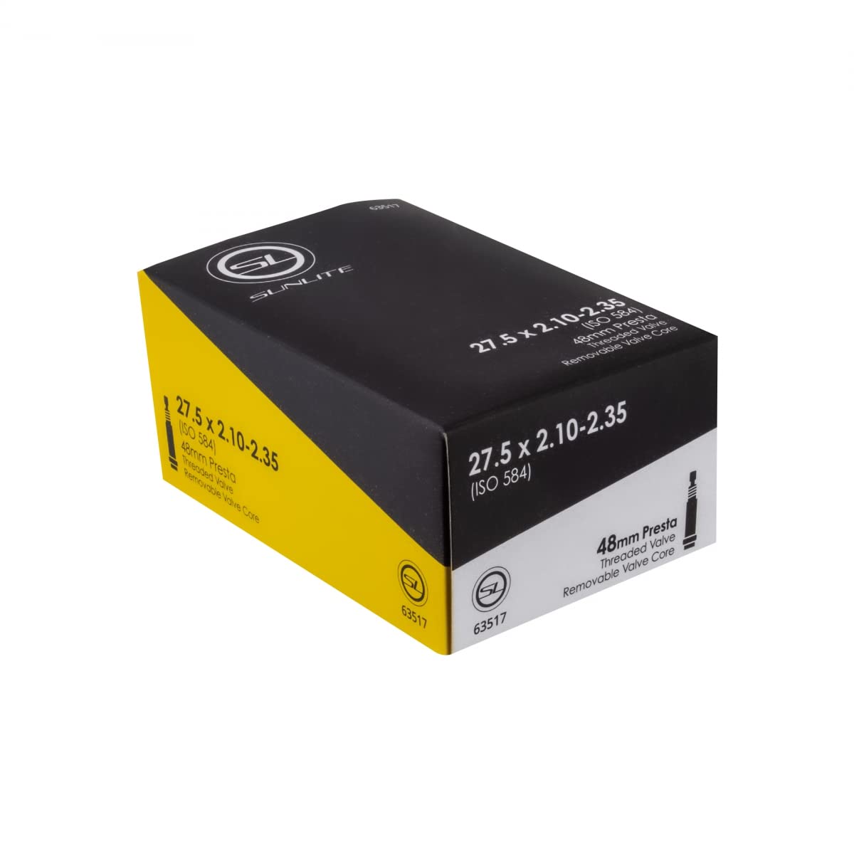 Sunlite Presta Valve Bicycle Tubes, 650b (27.5 x 2.10-2.35