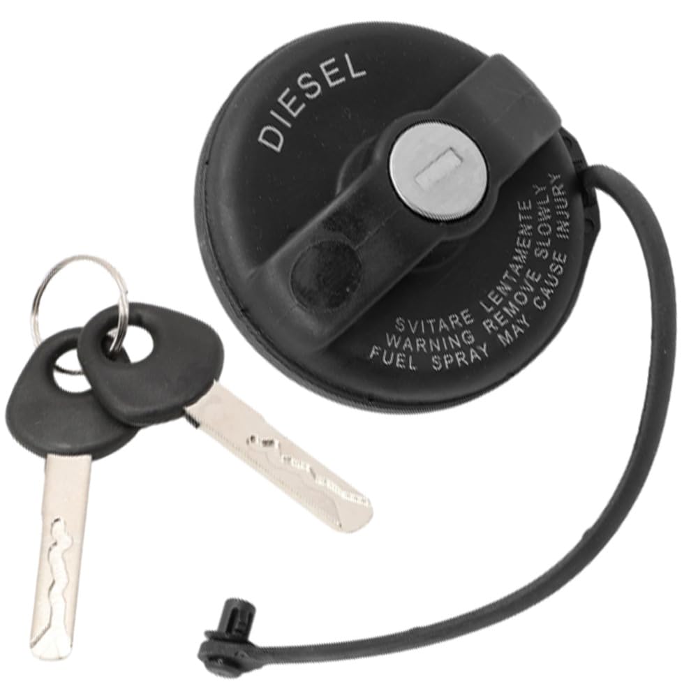 Tapón Depósito Combustible 71802900 Compatible con Boxer Jumper | Compatible con Fiat Ducato 250, Peugeot Boxer y Citroën Jumper 2006-2019, cierre con llave y 2 llaves