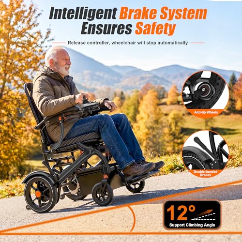 Electric Wheelchair Foldable Lightweight
