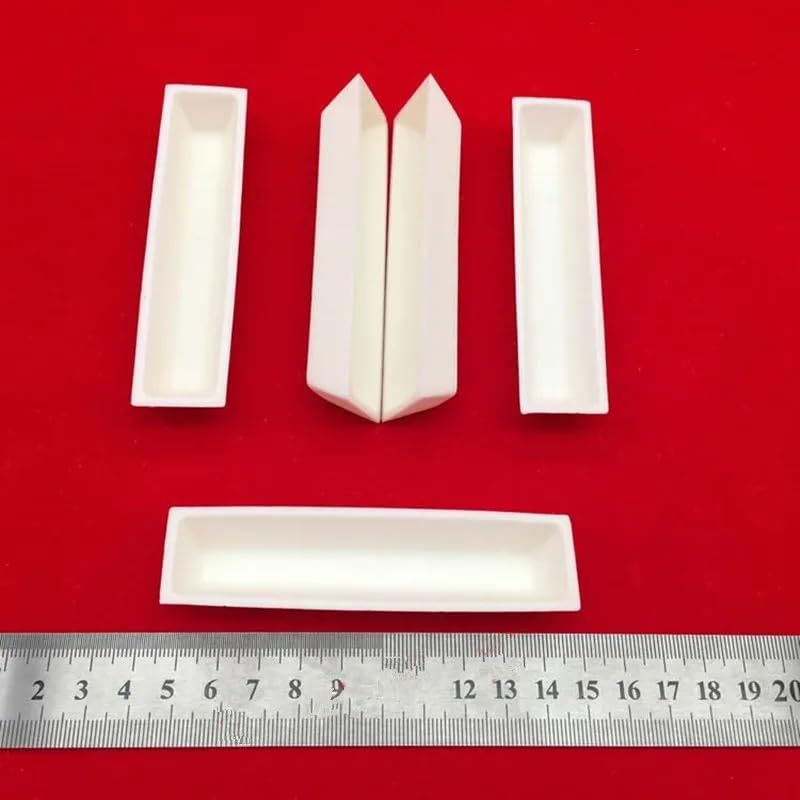 Crisol de laboratorio Al2O3 cerámico trapezoidal denso para fusión precisa 2