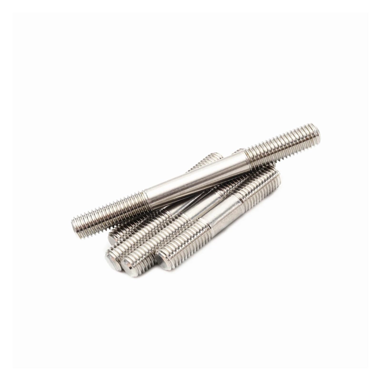 5PCS Doppia Estremità Asta Filettata Metrica M3 4 5 6 8 M16 In Acciaio Inox 304 Prigioniero Senza Testa Bulloni Asta di Vite dente bastone Barra Filettata A Doppia Testa(20mm,M5)