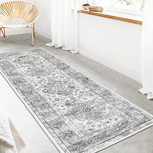 Pauwer Boho Hallway Runner Rug 2x6 Washable Entryway Area Rugs Non Slip Farmhouse Vintage Floor Mat Carpet Runner for Hallways Laundry Room Kitchen Bathroom Bedroom