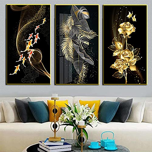 Peintures de décoration intérieure modernes grand format abstrait chic toile 70x140cm