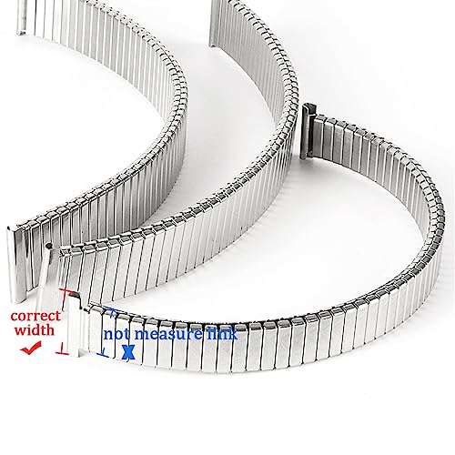 Correa de reloj elástica de metal en acero inoxidable de alta resistencia 5