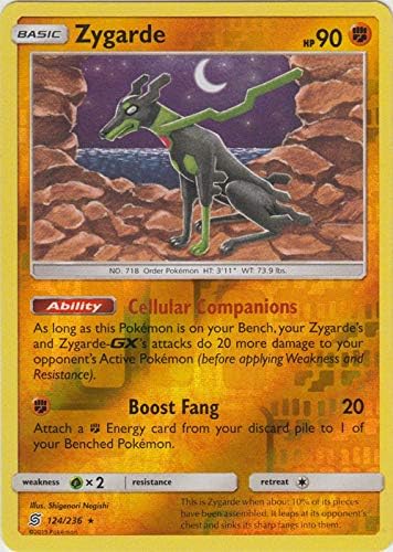 Zygarde - 124/236 - Rare - Reverse Holo - Unified Minds