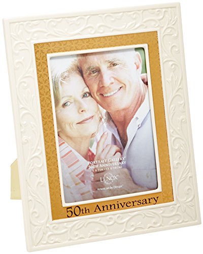 Lenox Portrait Gallery 50th Anniversary Luxury Frame, 5 by 7-Inch - 826478