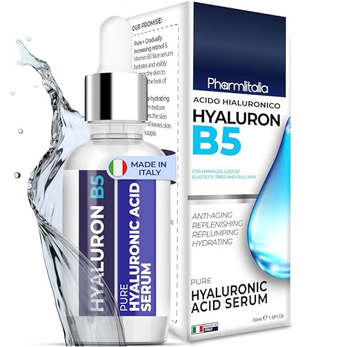 Hylunaric acid serum for Face - Acido Hialuronico B5 Serum for Women - Hydrating Serum for Fine Lines, Wrinkles & Anti Aging - 30ml