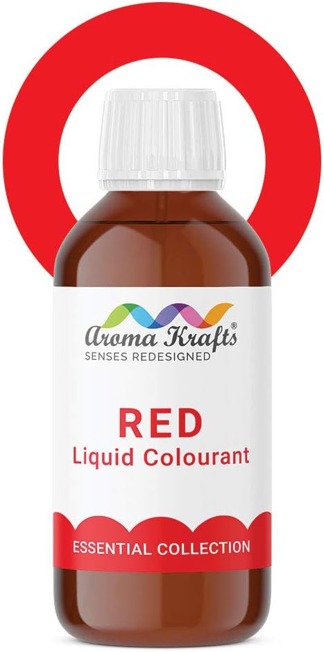 Liquid Colour for Melt & Pour Soap & Bath Bomb Making - RED Colour (30 ml)
