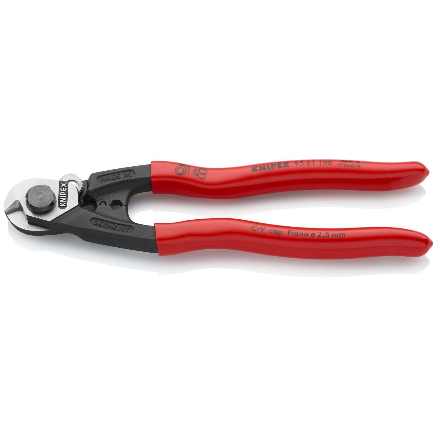 Knipex Ferramentas 95 61 190 cortadores de cabo de arame SBA, 19