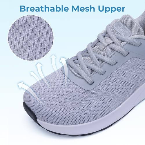 Image of MEHOTO Womens Wide Toe Box Shoes Walking Sneakers with Arch Support Fashion Tennis Shoes for Swelling Bunion Plantar Fasciitis