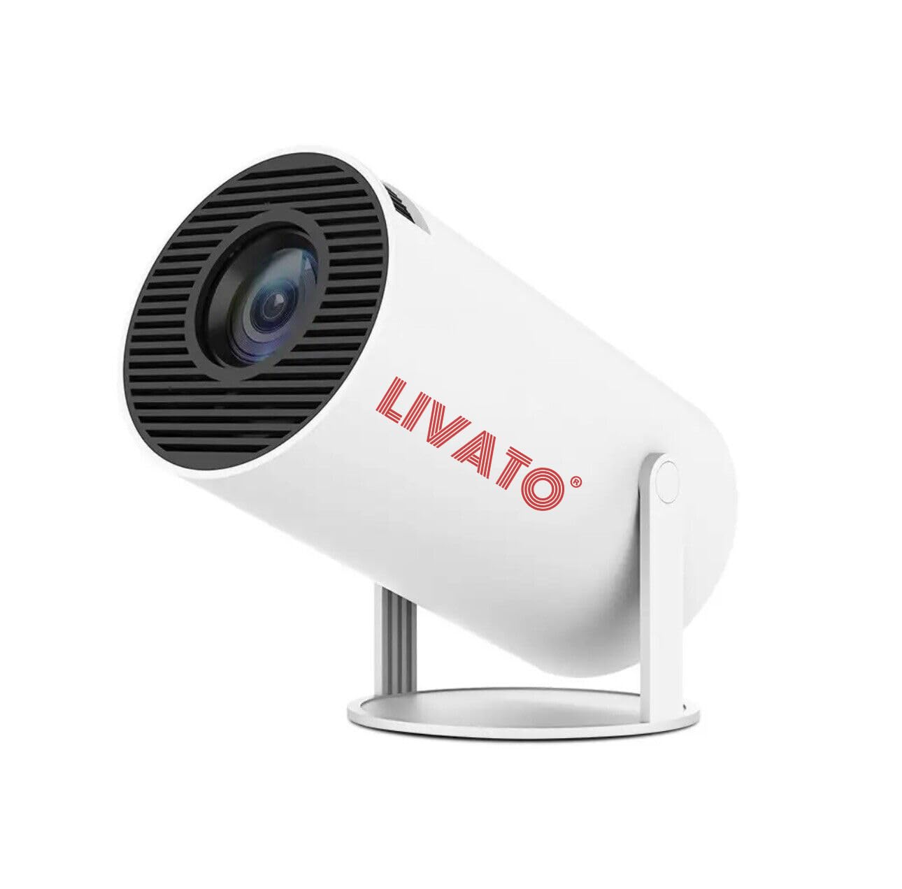 Livato Free Style 720p Native Resolution Projector for Home Full HD Support, Android 11, 4500 Lumen 5G WiFi Bluetooth Inbuilt Netflix PrimeVideo Hotstar 3W Speaker HDMI USB 150" Max Display (White)