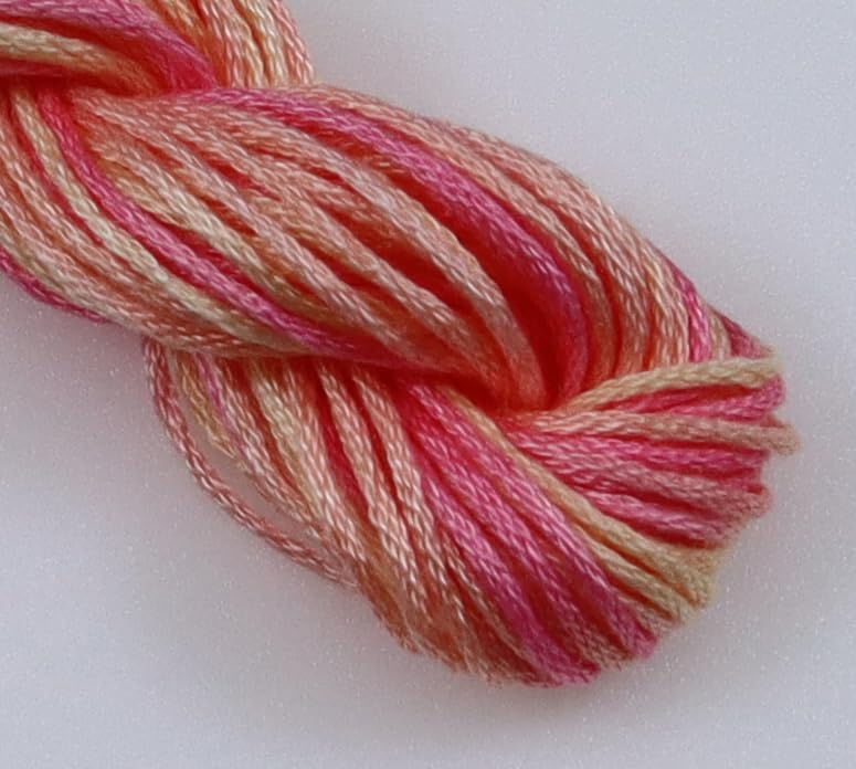 Image of KCS Big skeins of 25 Meters Size 25 Color Variegated Cross Stitch Stranded Threads,6 skeins,4110