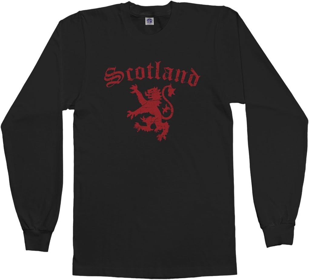 Threadrock Men's Lion of Scotland Long Sleeve T-Shirt