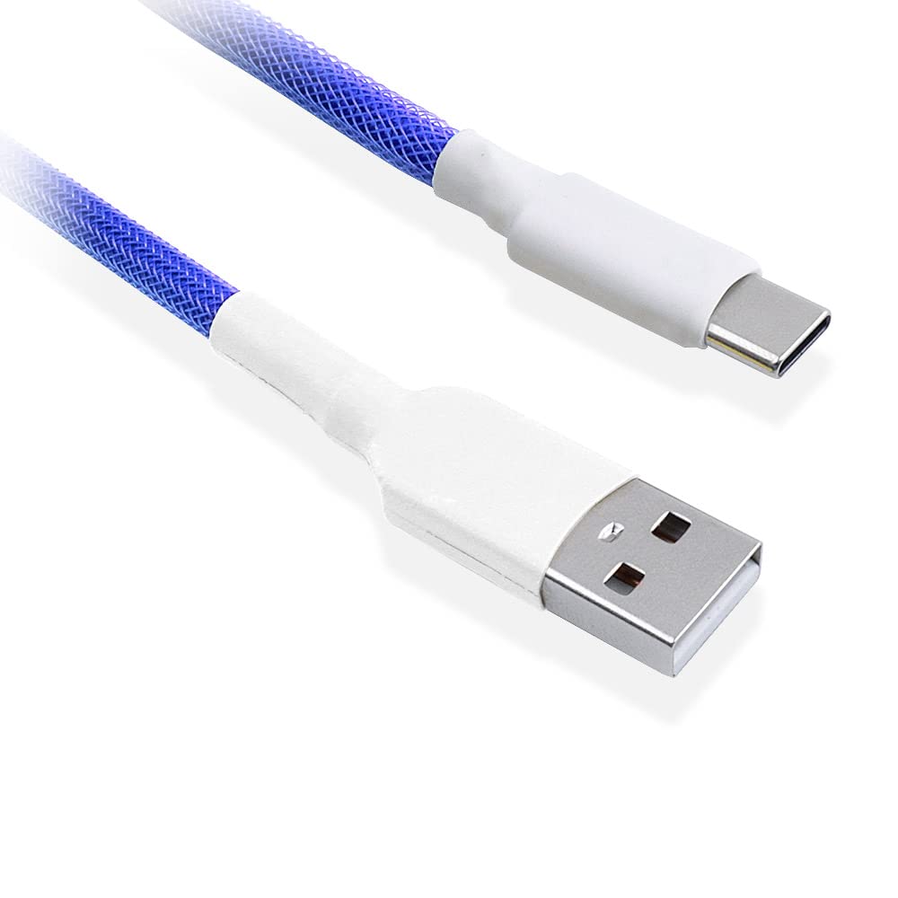 Amazon.com: HUYUN Custom Coiled Aviator USB-C Double Sleeved Cable